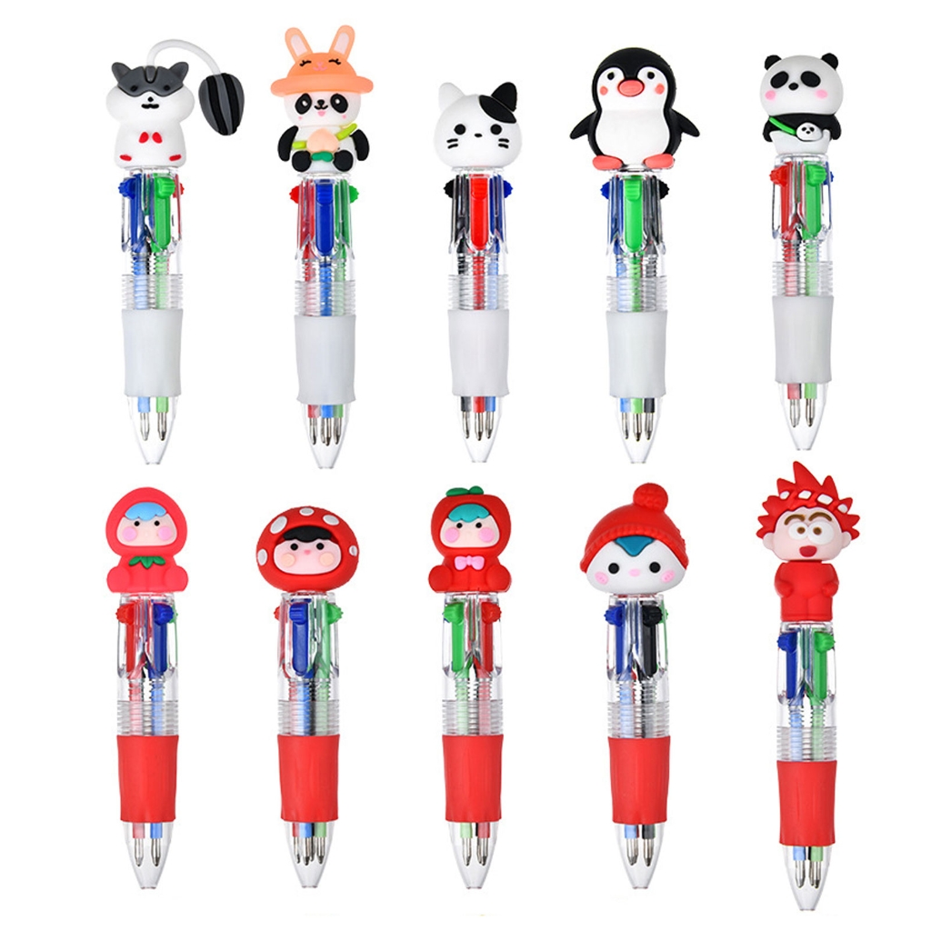 Multicolor Ballpoint Pen 4 Color-in-1 Ballpoint Pen 0.7mm for Journaling