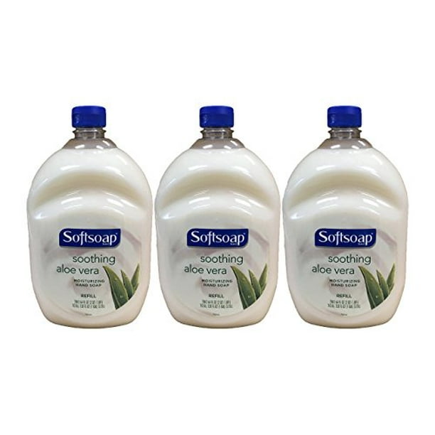 Softsoap Hand Soap Soothing Aloe Vera Moisturizing Hand Soap Refill 64 Fluid Ounce Bottle