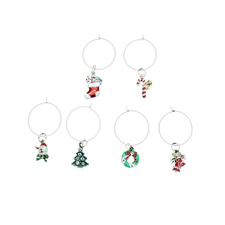 

Mittory Christmas Wine Glass Recognizer Christmas Wine Glass Decoration Pendant