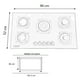 thumbnail image 5 of PARRILLA DE CRISTAL TEMPLADO DE 5 QUEMADORES MILAN CON TERMOPAR PIZARRO MILAN, 5 of 5