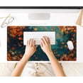 thumbnail image 6 of Maple Leaves Desk Mat Gaming Mouse Pad Large, Extended Desk Pad Full Desk Cover Mat, Fall Leaves Laptop Keyboard Pad, Computer Desktop Mat XXL, Aesthetic Fall Desk Accessories 31.5x15.7 Inch, 6 of 6