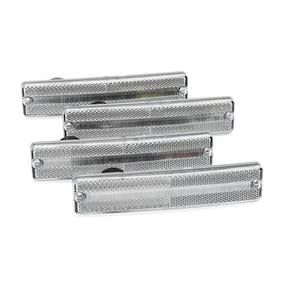 Front and rear LED fender side marker lights for Jeep Cherokee CJ5/6/7 J10/20 pickup -