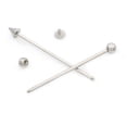 thumbnail image 4 of Surgical Steel Industrial Barbell 14 Gauge 38 MM Ball  Spike - 2 Pack, 4 of 4