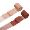thumbnail image 1 of Uxcell 2 Rollos de Cinta de Gasa, Cinta de Flecos Hecha a Mano de 1.5 Pulgadas x 5 Yardas para Envolver Ramos de Flores Decoración de Bodas Artesanías DIY Crema Rosa/Rojo, 1 of 5