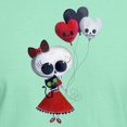 thumbnail image 3 of CafePress - Cute Skeleton Girl With Spooky Balloons T Shirt - Men's Classic Graphic Cotton T-Shirt, 3 of 4