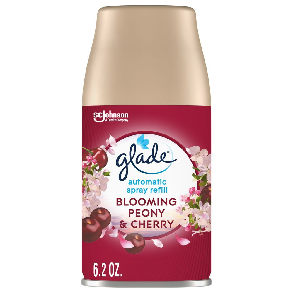 Glade Automatic Spray Refill 1 CT, Blooming Peony & Cherry, 6.2 OZ
