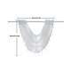 thumbnail image 3 of Semi Transparents Laces Valance Curtains with Decorative Beads and Florals Patterns for Stylish Interior Decoration, 3 of 4