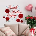 thumbnail image 2 of PEIBang Valentine's Day Wall Decals,Removable Rose Flowers Wall Stickers,Window Clings Romantic Decoration for Anniversary Wedding Home Party, 2 of 6