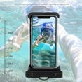 thumbnail image 6 of TJS Universal Sport Swimming Waterproof IPX8 Case Cellphone Dry Bag Pouch for iPhone SE 2022 Xs Max XR XS X 8 7 6S Plus, Galaxy S10 Plus S10 S10e S9 S8 +/Note 9, Pixel 3 XL,LG, Moto up to 6.5" (Blue), 6 of 9