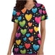 thumbnail image 2 of Camiseta de Bolsillo de Manga Corta con Cuello en V Impresa para las Mujeres Verano Casual, Camisetas Impresas para las Mujeres, 2 of 5