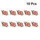 thumbnail image 3 of 10pcs England Flag Brooch Iron Stoving Varnish Clothing Decor Brooch for Festival Party Gathering, 3 of 3