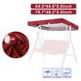 thumbnail image 4 of Cubierta Protectora para Columpio Baoblaze Toldo abatible Rojo 195x125x15cm, 4 of 8