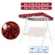thumbnail image 4 of Repuestos de cubierta superior para toldo abatible para 3 personas, accesorios a prueba de polvo Rojo 195x125x15cm, 4 of 9