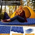 thumbnail image 4 of LEEYNEER Sleeping Pad  Extra Thickness 4 Inch Inflatable Camping Sleeping Mat with Pillow Built-in Foot Press  Compact Ultralight Camping Air Mattress for Backpacking  Hiking  Tent, 4 of 5