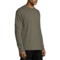 thumbnail image 4 of Hanes Men's and Big Men's X-Temp Lightweight Long Sleeve T-Shirt, Up To Size 3XL, 4 of 5