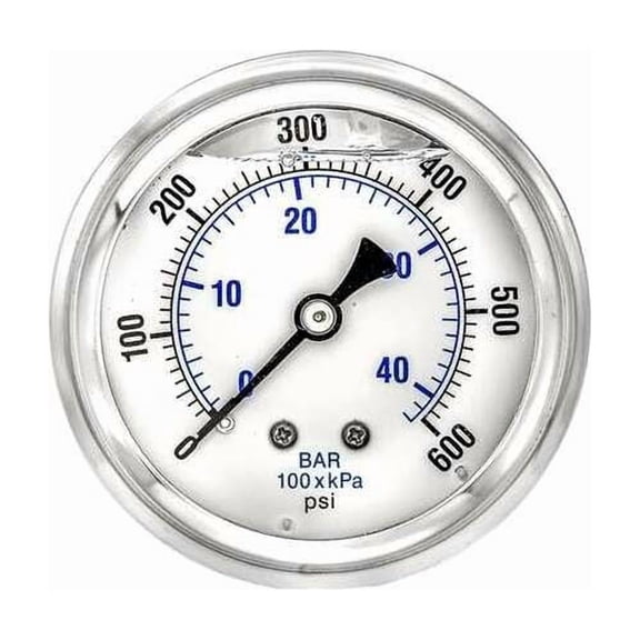Pic Gauges Pressure Gauge,1/4 in. NPT,2-1/2 in. PRO-202L-254K