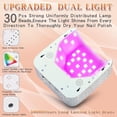 thumbnail image 3 of Rechargeable UV LED Nail Lamp,72W Cordless UV Light for Nails with Removable Bottom,Professional Curing Lamp for Gel Nails with 30 Beads,5 Timer Setting Nail Light and LED Touch Screen Gel Nail Dryer, 3 of 6