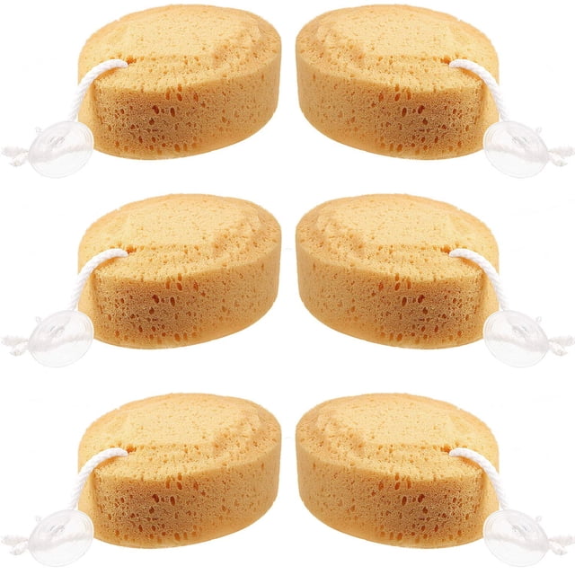 Esponja corporal de espuma de 6 piezas, esponja de baño exfoliante suave, esponja de ducha, depurador corporal para adultos y niños, suministros de limpieza corporal, 5,5 pulgadas Ormromra CZMR-ST204