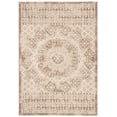 thumbnail image 2 of SAFAVIEH Courtyard Tangier Faded Aztec Indoor/Outdoor Area Rug, 5'3" x 7'7", Beige/Mocha, 2 of 9