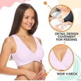 thumbnail image 3 of Lamaze Maternity & Nursing Cotton Spandex Comfort Sleep Bra, Sizes S-2X, 3 of 6