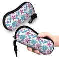 thumbnail image 5 of Zufioo Hawaiian Style Print Sunglasses Case Tactical Zipper Sunglasses Carrying Case for Men Women, 5 of 6