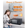 thumbnail image 4 of Commercial Chef 1.6 Cu. Ft. Countertop Microwave Oven, Touch Controls with Digital Display, 1000W, Push Button Door, CHM16100B6C, Black, 4 of 7