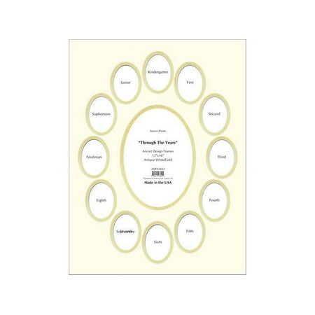 PA FRAMING B251 5-075-1216C ADF MAT DBL 12X16 THRUYEARS CRMCORE ANTWHITE GOLD B251/5-075-1216C