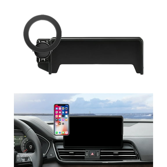 MaserWeller Car Phone Holder for Audi A4 2020-2025 Accessories / Q5 2021-2025 Accessories / A5 2020-2025 Accessories 10.1-inch Screen Fixed Clip, Phone Mount Compatible with MagSafe