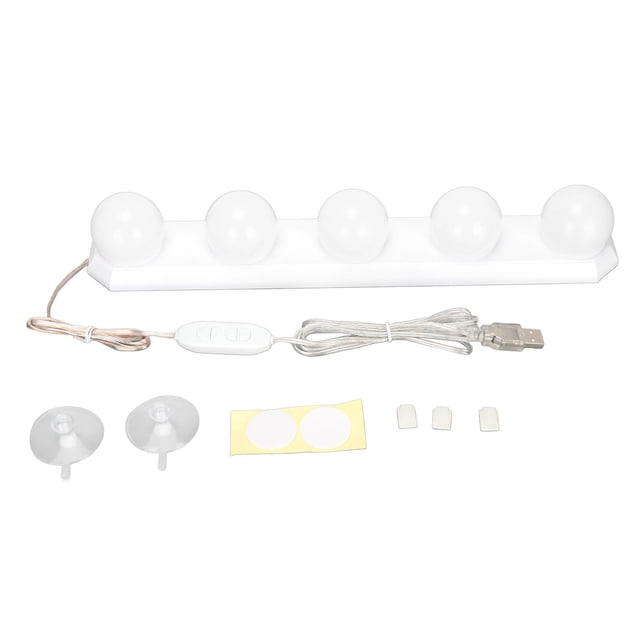 5 LED Vanity Mirror Light, 5 Dimmable Bulbs 50000 Hours Easy To Install Vanity Mirror Bulb For Bathroom