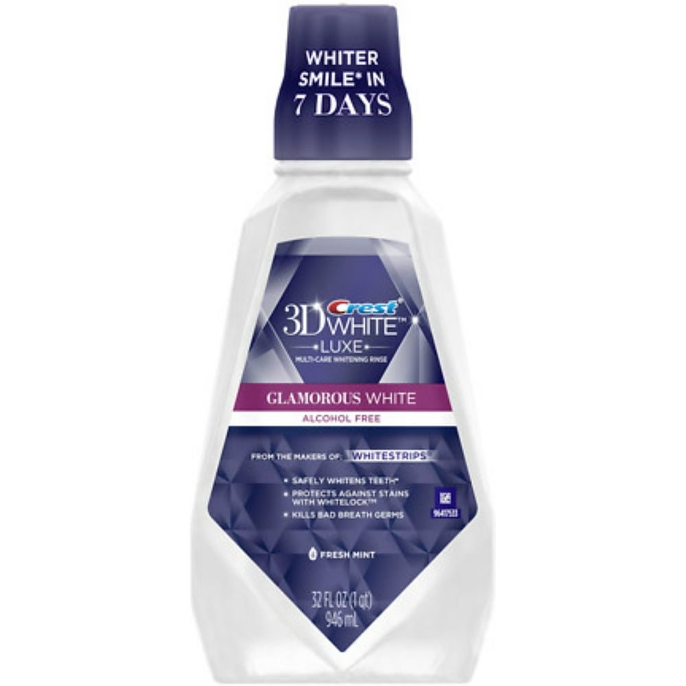 Crest 3D White Luxe Glamorous White MultiCare Whitening Mouthwash