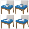 thumbnail image 2 of Gaeub Cool Unicorn Star Golden Square Chair Seat Covers, Stretch Fitted Printed Chair Seat Cushion Cover for Kitchen, Office - One Size, 2 of 9