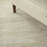 Noursion Essentials Solid Contemporary Ivory Beige 5 x 7 Area Rug, (5 x 7)