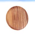 thumbnail image 3 of Plato redondo de fruta de acacia, plato para servir alimentos naturales, bandeja de madera para postres y desayunos, platillo par HOMEMAXS 6078516-MX, 3 of 6