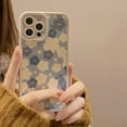 thumbnail image 4 of Simple White Purple Flowers Soft Phone Case Compatible with iPhone Case (White,iPhone 14 Pro Max), 4 of 6