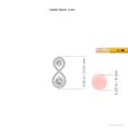 thumbnail image 3 of ANGARA Natural Double Diamond Infinity Pendant in 14K White Gold for Women (Size-2.9mm| Color-I-J| Clarity-I1-I2) | April Birthstone, Anniversary, Jewelry Gift for Women | Natural Diamond Necklace, 3 of 7