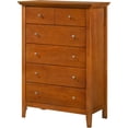 thumbnail image 2 of Home Square 2-Piece Set with Mirror and 5-Drawer Chest in Oak, 2 of 10