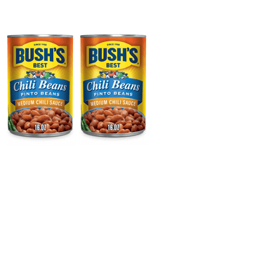 Bush's Best Pinto Beans in a Medium Chili Sauce, 16 oz pack of 2