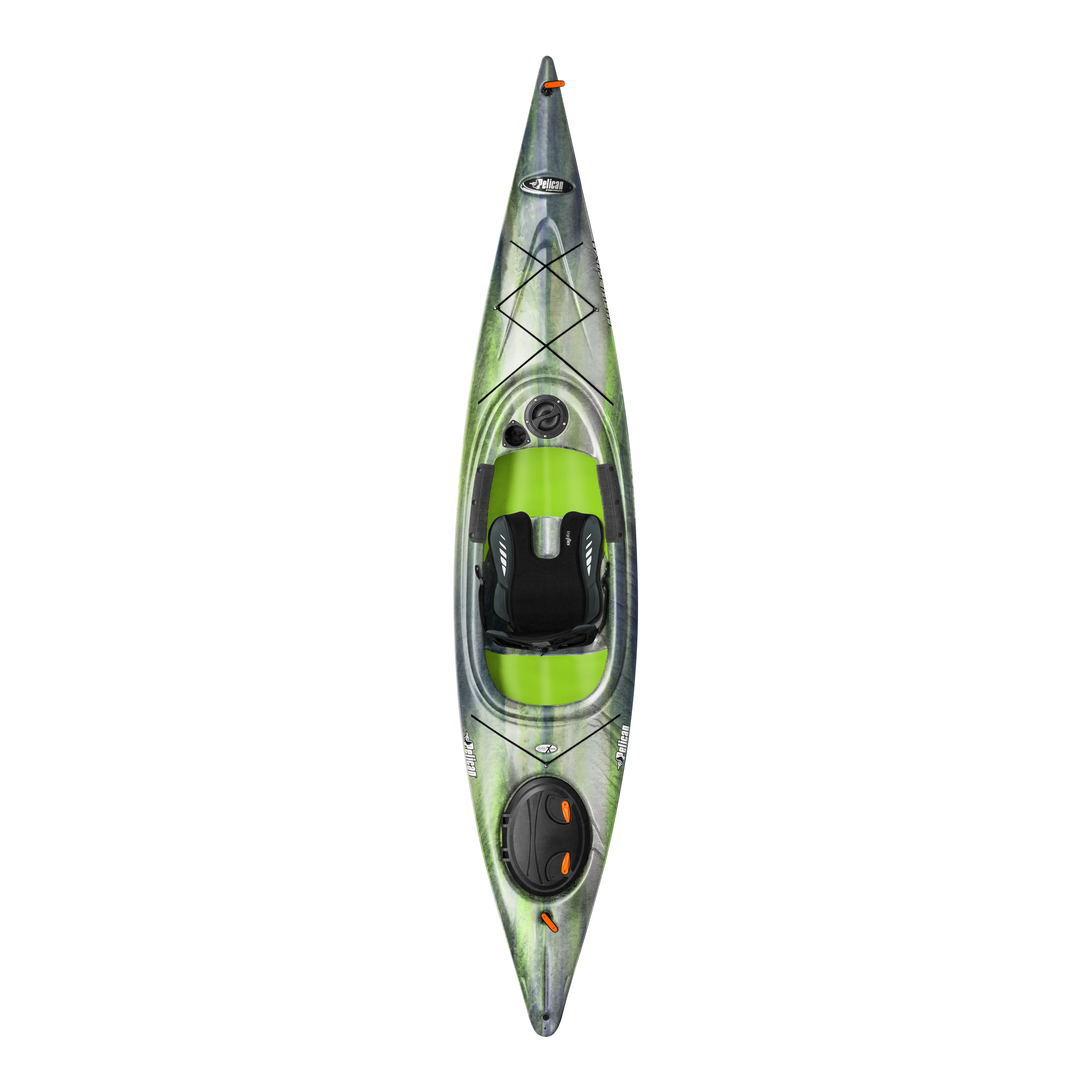 Pelican Sprint 120XR - Sit-in Kayak - Recreational Performance Kayak - Lightweight one Person - 12 ft - Lightning