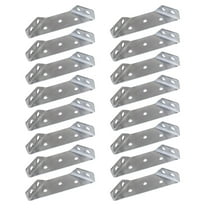 OUNONA 16 Pcs Mounting Shelf Bracket Brackets for Shelves Braces Silver
