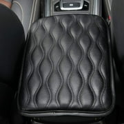GLiving Auto Center Console Pad, Car Armrest Seat Box Cover Protector Universal Fit for Most Vehicle, SUV, Truck, Car (Black)