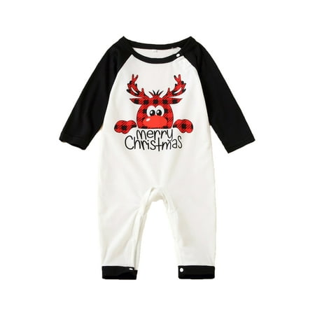 

Farrubbyine8 Christmas Family Matching Pajamas Set Casual Tops Pants Outfits