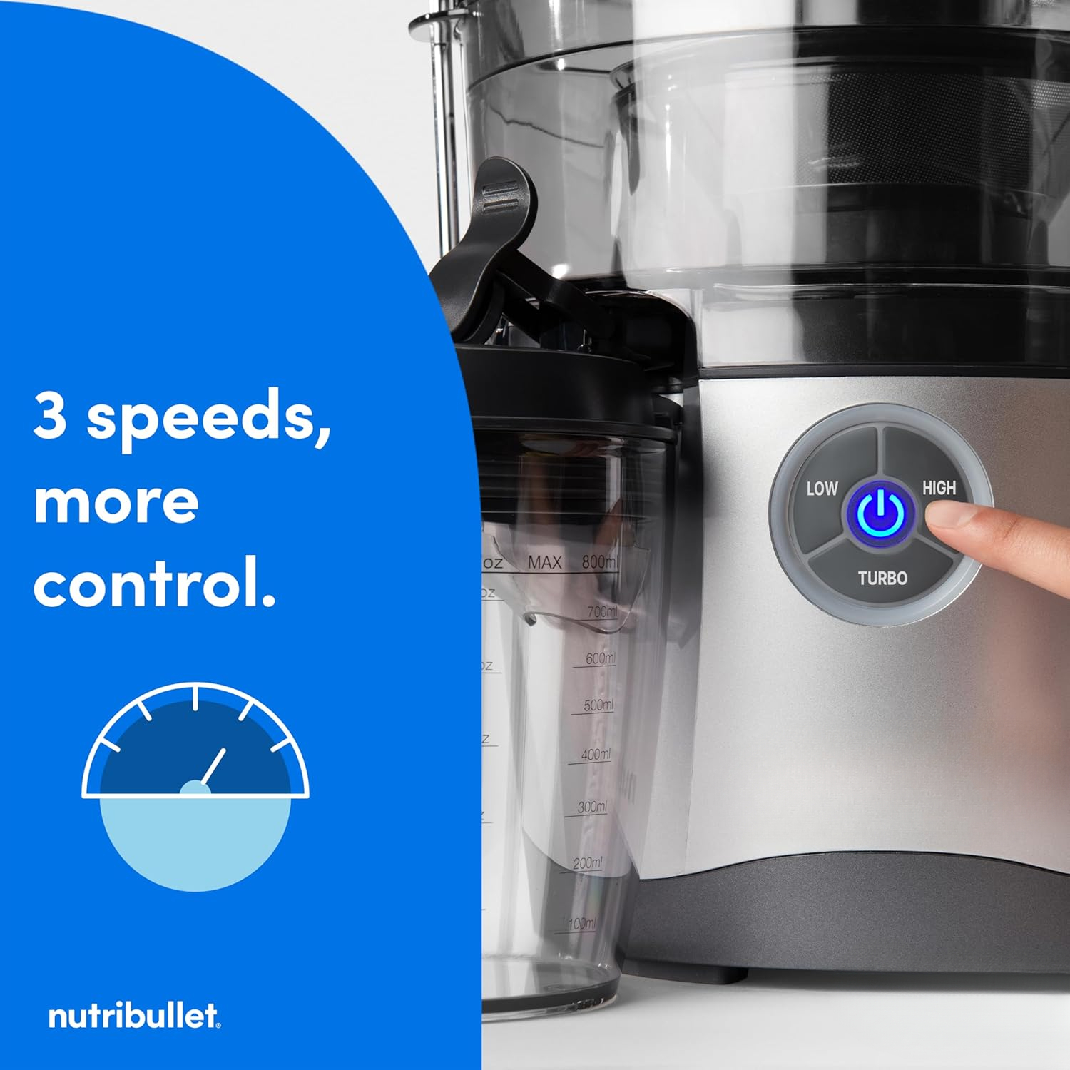 Open Box Centrifugal Juicer Machine for Fruit, Vegetables, and Food Prep, 27 Ounces/1.5 Liters, 1000 Watts, Silver,