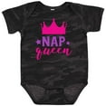 thumbnail image 3 of Inktastic Nap Queen, Crown, Stars - Pink Purple Girls Baby Bodysuit, 3 of 5