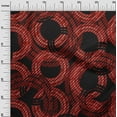 thumbnail image 3 of oneOone Cotton Cambric Red Fabric Geometrical Sewing Material Print Fabric By The Yard 42 Inch Wide, 3 of 4