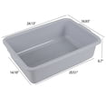 thumbnail image 3 of Anbers 4-Pack 32 L Plastic Commercial Bus Tub Box, Large Bus Tubs Restaurant, Gray, 3 of 7