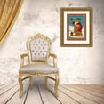 thumbnail image 3 of Korsgaden, Laurie 11x14 Gold Ornate Wood Framed with Double Matting Museum Art Print Titled - Snow Day, 3 of 4