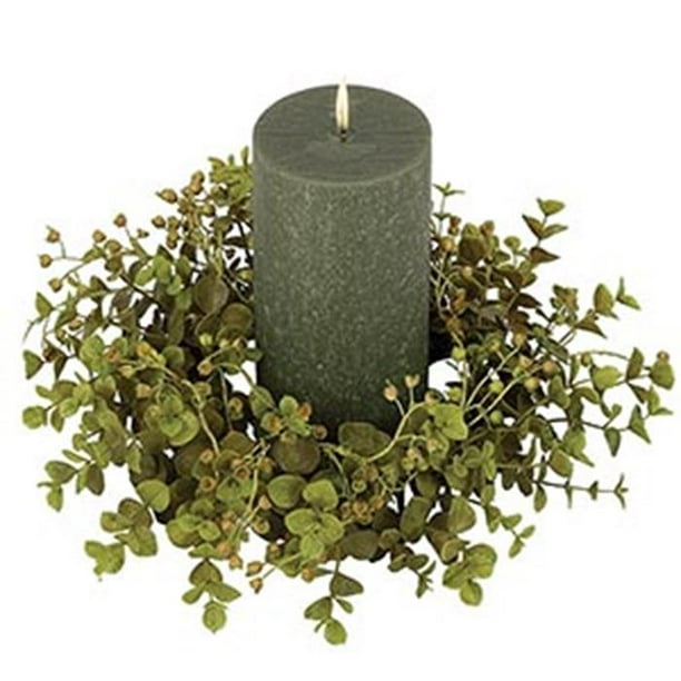 "Keystone Eucalyptus Candle Ring 4 Inch"