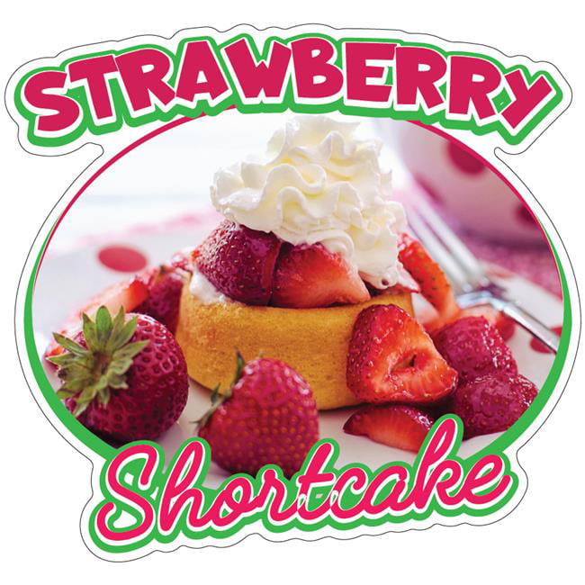 Strawberry Sundae Concession Restaurant Food Truck Die-Cut Vinyl Sticker 