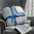 thumbnail image 3 of Sherpa Fleece Blanket Twin Size Light Grey - Thick and Warm, Soft and Fuzzy, 60x80 inches, 3 of 6