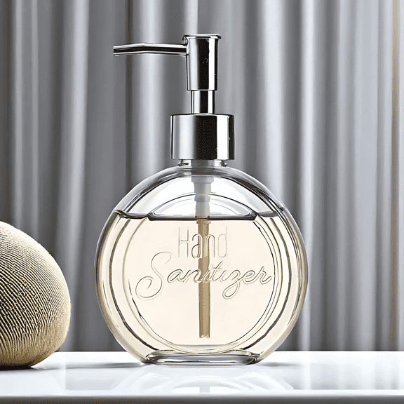 Glass Hand Sanitizer Soap Dispenser 13 oz